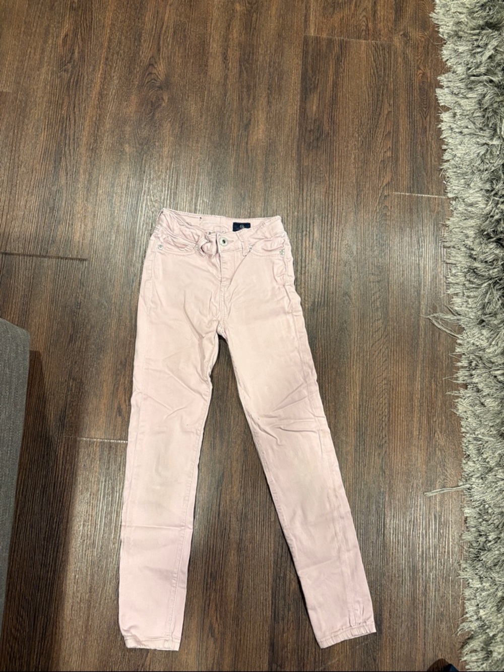 Girls' Slim Casual Pants in Light Pink